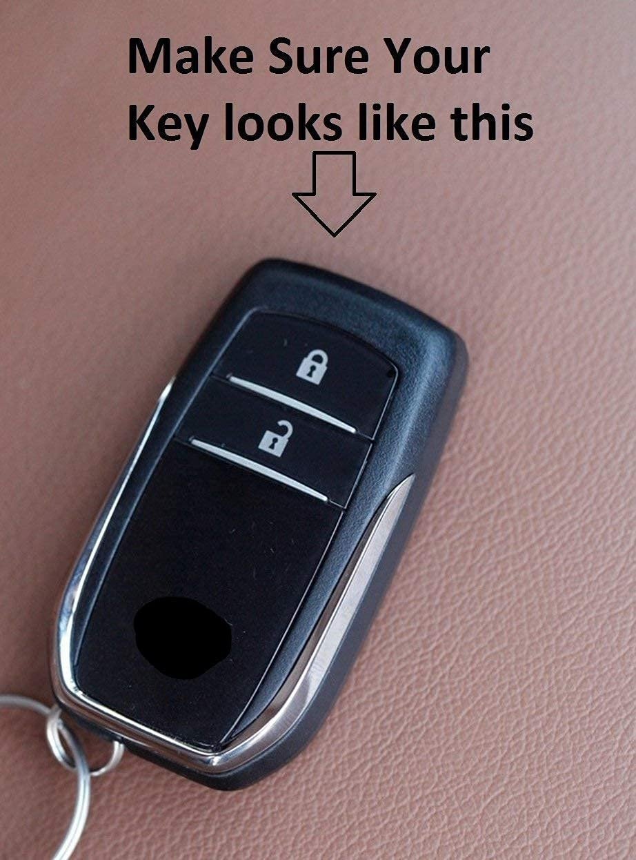  Silicone Key cover Fit For TOYOTA FORTUNER 3B SMART KEY Image 