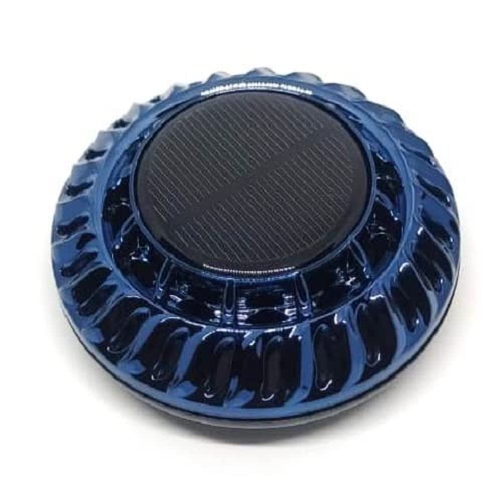 Car Aroma Diffuser Air Freshener Perfume Solar Power Dashboard UFO style Decoration With Perfume(Blue) Image 