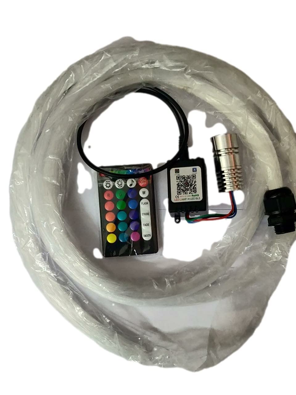 Fiber Optic Light RGB 300pcs Cable Ceiling Car Roof Star Light 2M Remote Control 300pcs App+Remote Control Image 