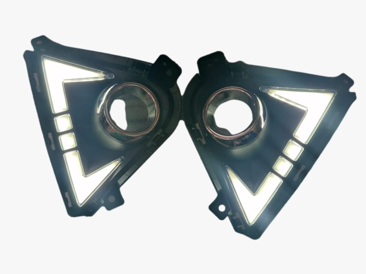 Fog Lamp LED DRL with Matrix Indicator Compatible with Hyundai Verna 2021 (Pack of 2) Image 