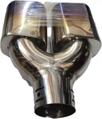 Exhaust pipe Burn Muffler Tip square 2.5