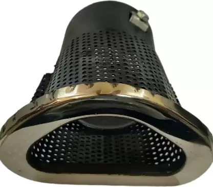 Triangle Muffler BLCK Exhaust Muffler Tip Muffler Pipe Universal Fitment (Triangle Cut Silencer) Image 