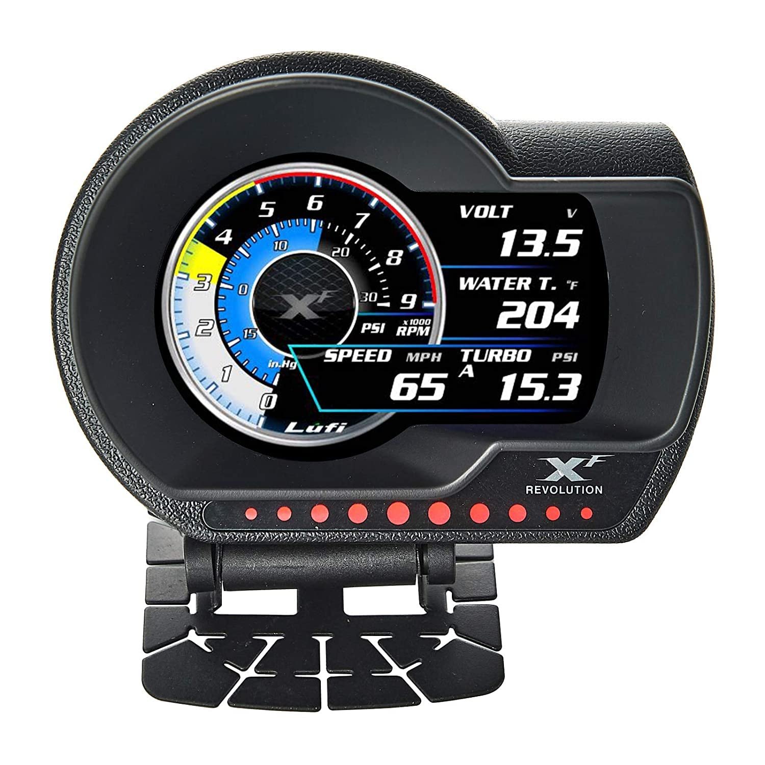  XF Revolution OBD2 Multi-Data Monitor Head Up Display Customizable, Accurate and Fast Response Gauge Display Meter Image 