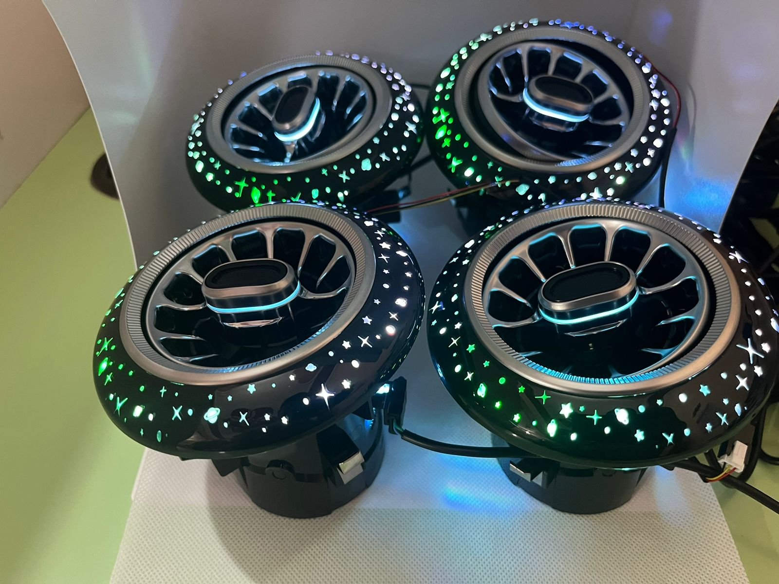 Cardi New Style Car Interior RGB AC Vent Lighting Turbine Outlet Suitable For Mahindra Thar Image 