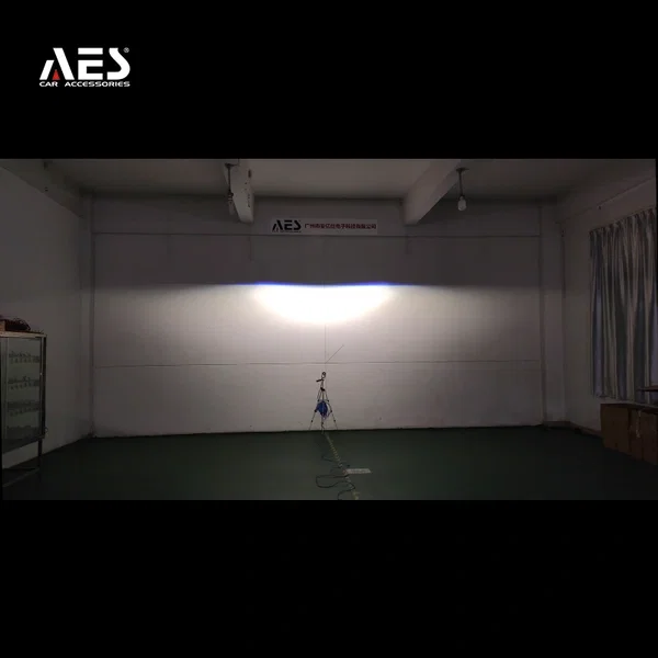 AES Q8 Pro 100-100W/pair 3 inch blue quattro lens fog projector Tricolor 5500k & 3000k Image 