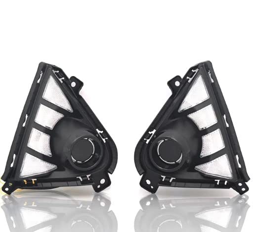 Auto LED Daytime Running Light For Hyundai Accent, Verna Solaris 2021 2022 with Yellow Turn Signal DRL Fog Lamp cover Image 