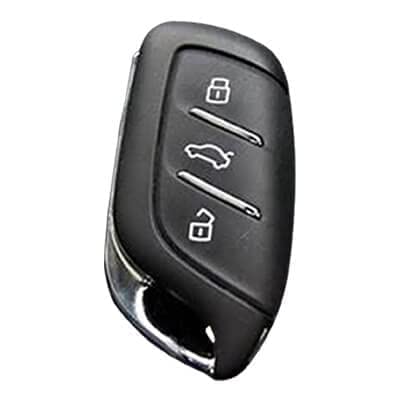TPU Car Key Cover Compatible With MG ZS EV And Astor Smart Key (Black) Image 