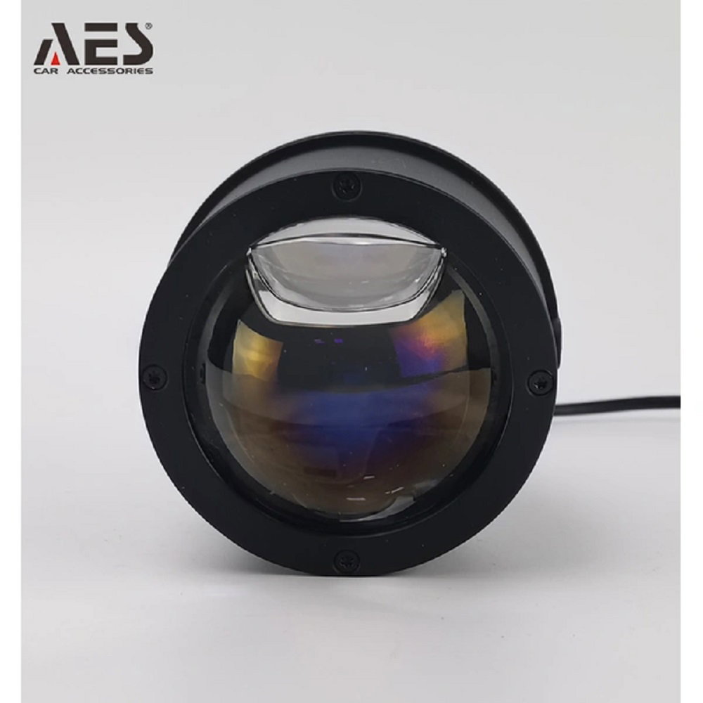 AES Q8 Pro 100-100W/pair 3 inch Blue Quattro Lens Fog Projector White 5500k  Image 