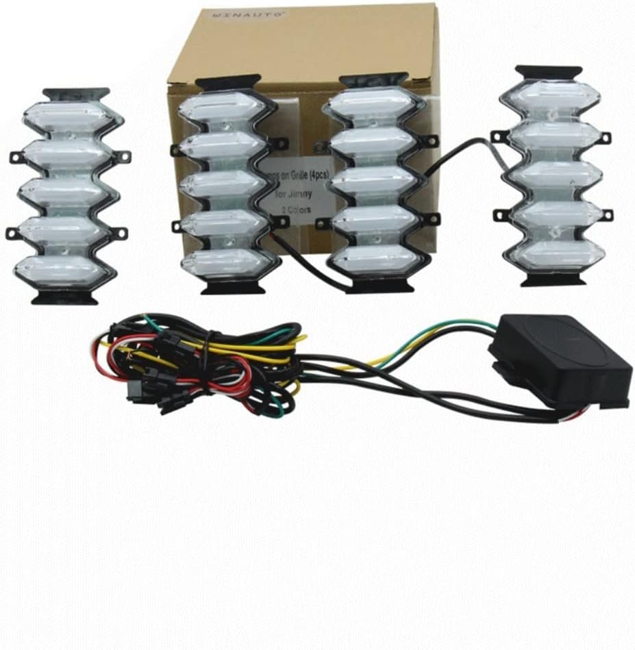 Front Grille LED Light Daytime Running Light, Retrofit Car LED DRL kit With Turn Signals Replacement For Suzuki Jimny 2019+ Image 