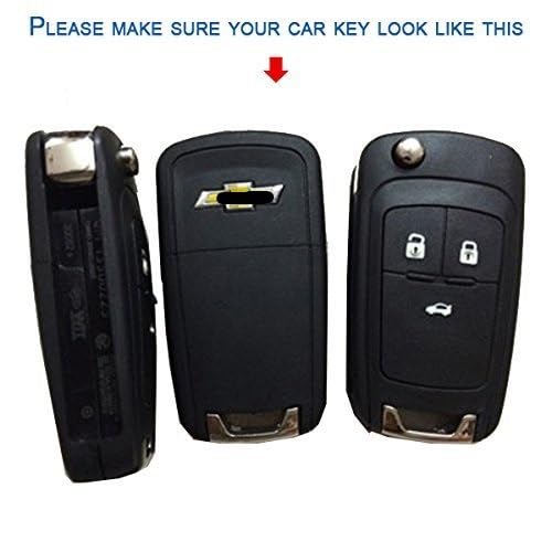 Carbon Fiber ABS Car Key Cover Compatible with Cruze (Key Chain Included) Image 