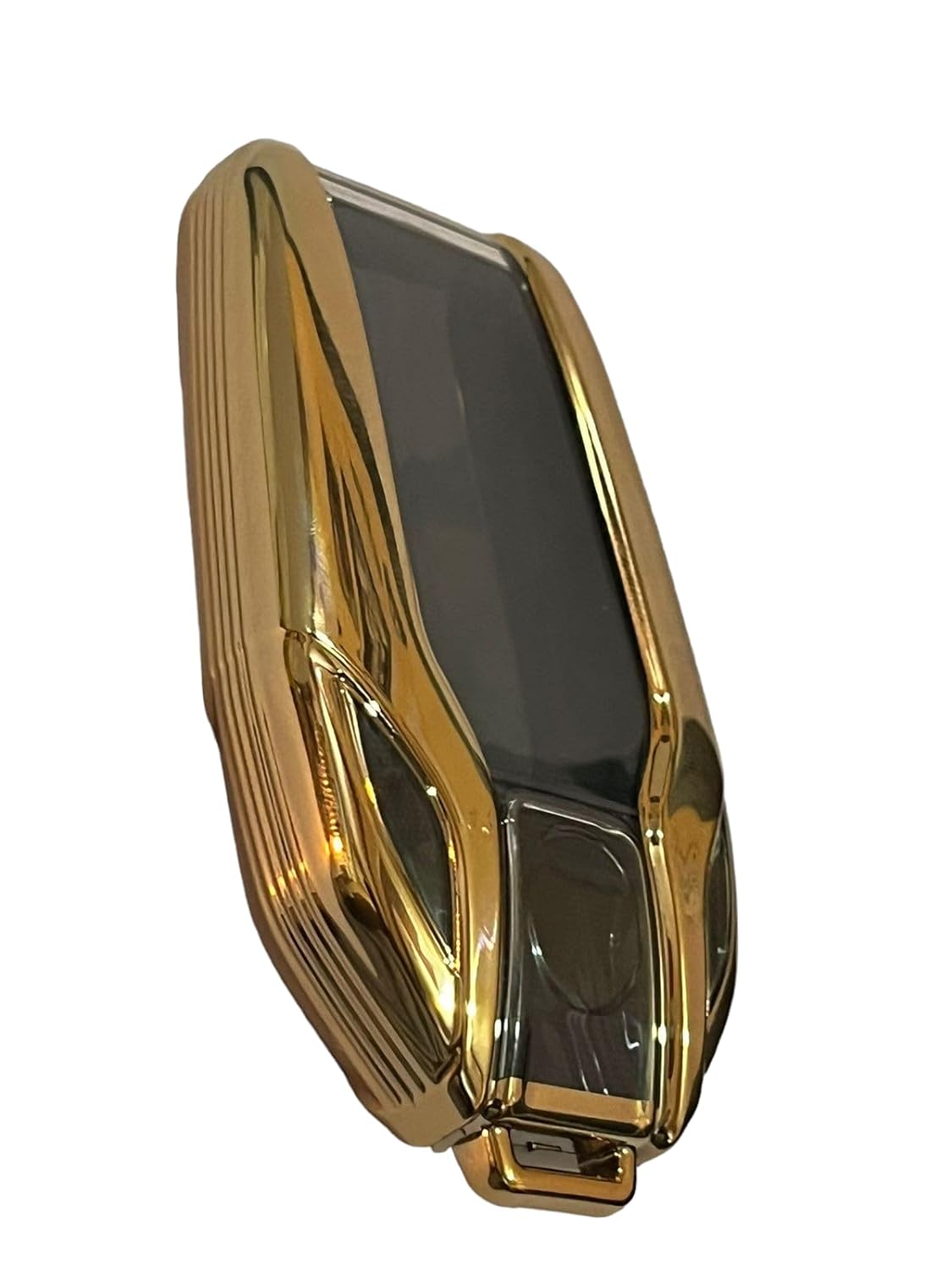 TPU Car Key Cover Compatibility with X Series Display Key (Black/Gold) Image 