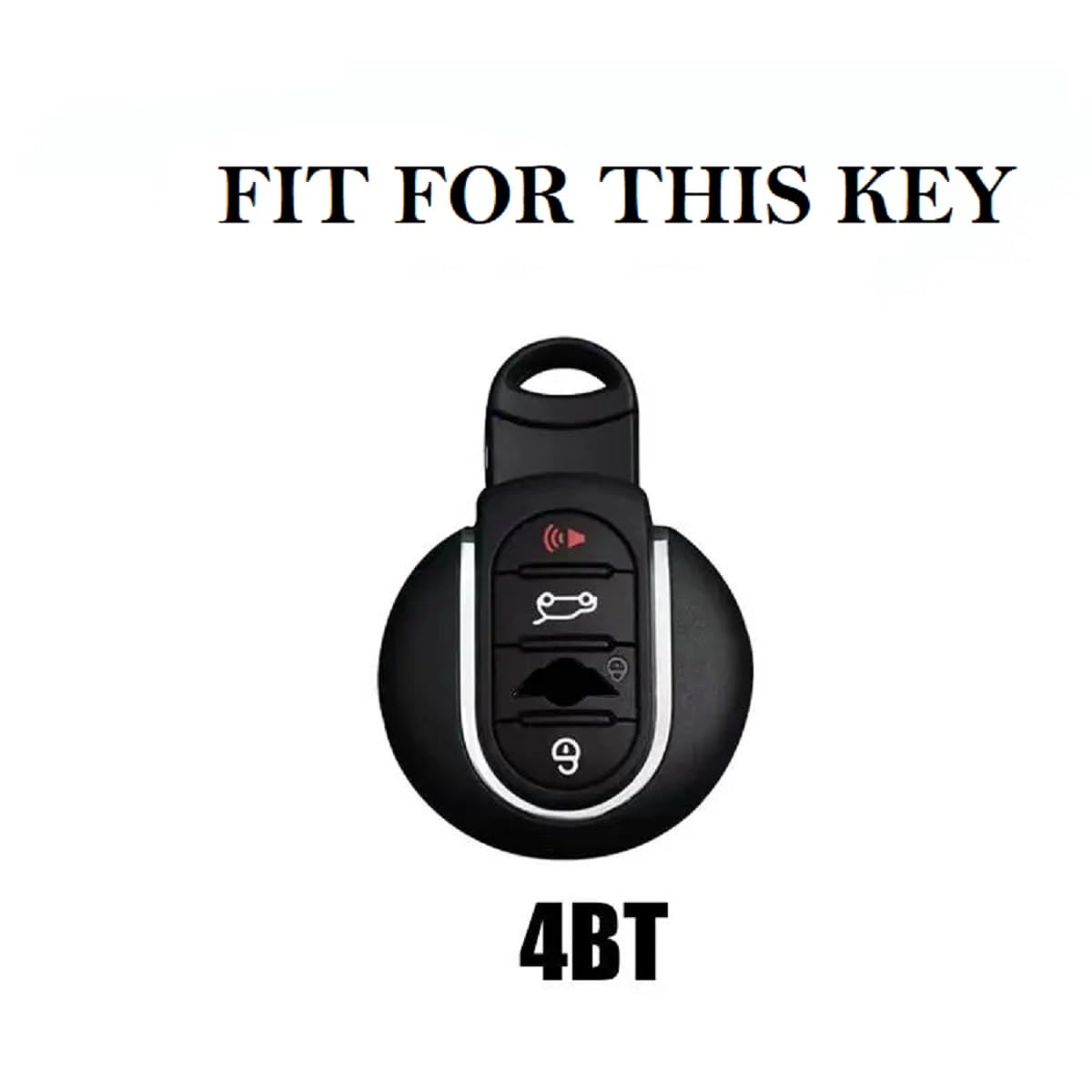 TPU Car Key Cover Compatible with Mini Cooper Clubman Countryman Smart Key Image 