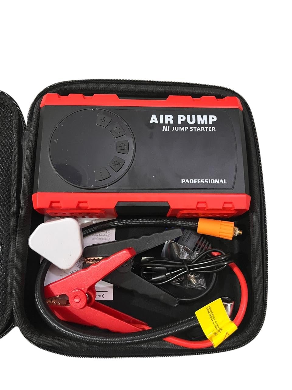 32000mAh High Power Car Jump Starter Power Bank/Multi-Function Portable 12V Jump Starter with Pipe Image 