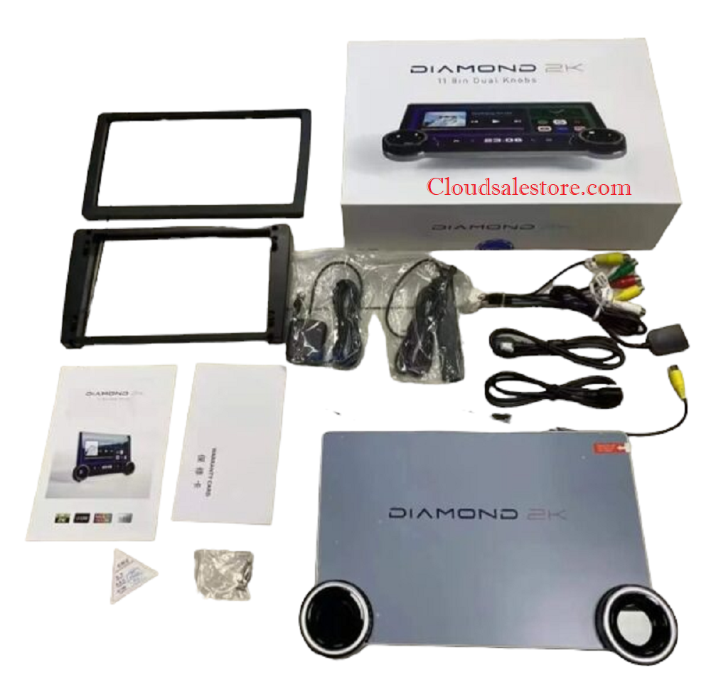 Original Diamond 2K 11.8inches 4G sim  Car Android Stereo Music System with 360 degree Support (4GB + 64 GB) 360 degree camera supported Image 