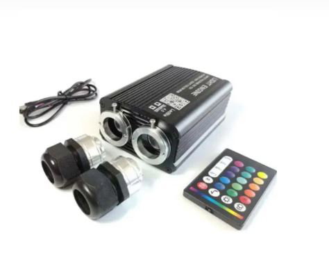 32Watt Twinkle 2 source Rgbw Led Fiber Optic Star Ceiling Light Engine Machine App Control for Car & Home Roof Decoration Image 