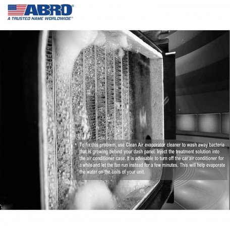 ABRO FC-650 Fresh Lime Scent Clean All Car Interior Foam Cleaner Multi Purpose Automotive Dashboard Seat Cleaning Spray for Clearing Vinyl, Fabric & Carpets (650ml) Image 