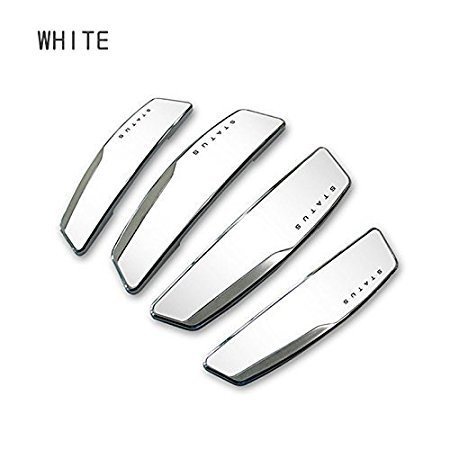 Universal Status Car Door Guard Scratch Protector (White)-Set of 4 Image 