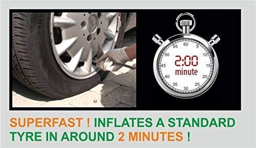 Bergmann Typhoon Car Tyre Inflator (Blue) Image 