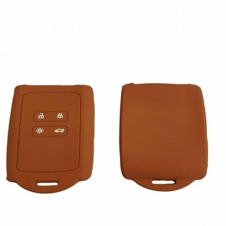 Silicone Remote Key Case Cover For Renault Kadjar (Tan) (Pack of 1) Image 