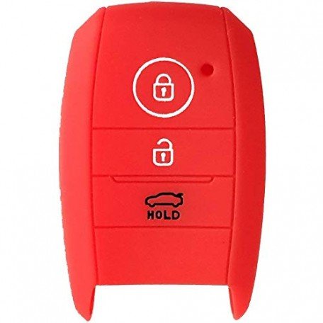  Silicone Key Cover For Kia Seltos 3B Smart Key (Red) Image 
