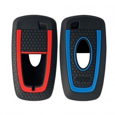  Silicone Key Cover Fit For Ford Aspire, Freestyle, Endeavour, Ecosport Smart Key (Push Button Start Models only)(Pack of 1) Image 