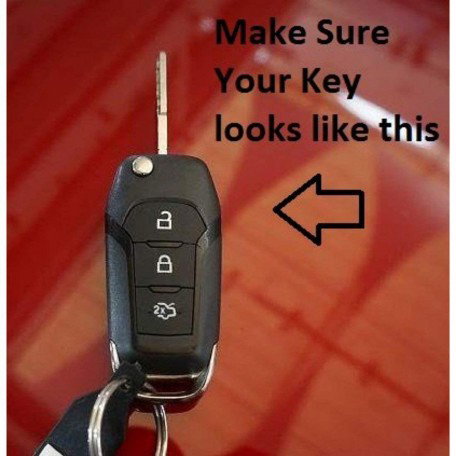 Carbon Fiber Key Fob Cover Shell Keyless Key Hard Case with Keychain For Figo Aspire (Pack of 1,Blue) Image 