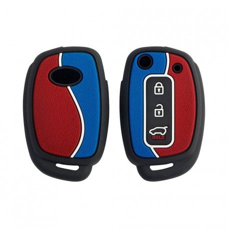  Duo Style Key Cover forCreta, Venue, i20 2021, 20 N Line 2021, Grand I10 Nios with 3 button Flip key Image 