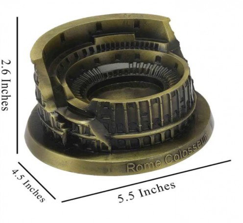 Lilone Colosseum Miniture Model for Home Decoration Figurines Creative Retro Ornament Statue Desk Decor Gift Image 